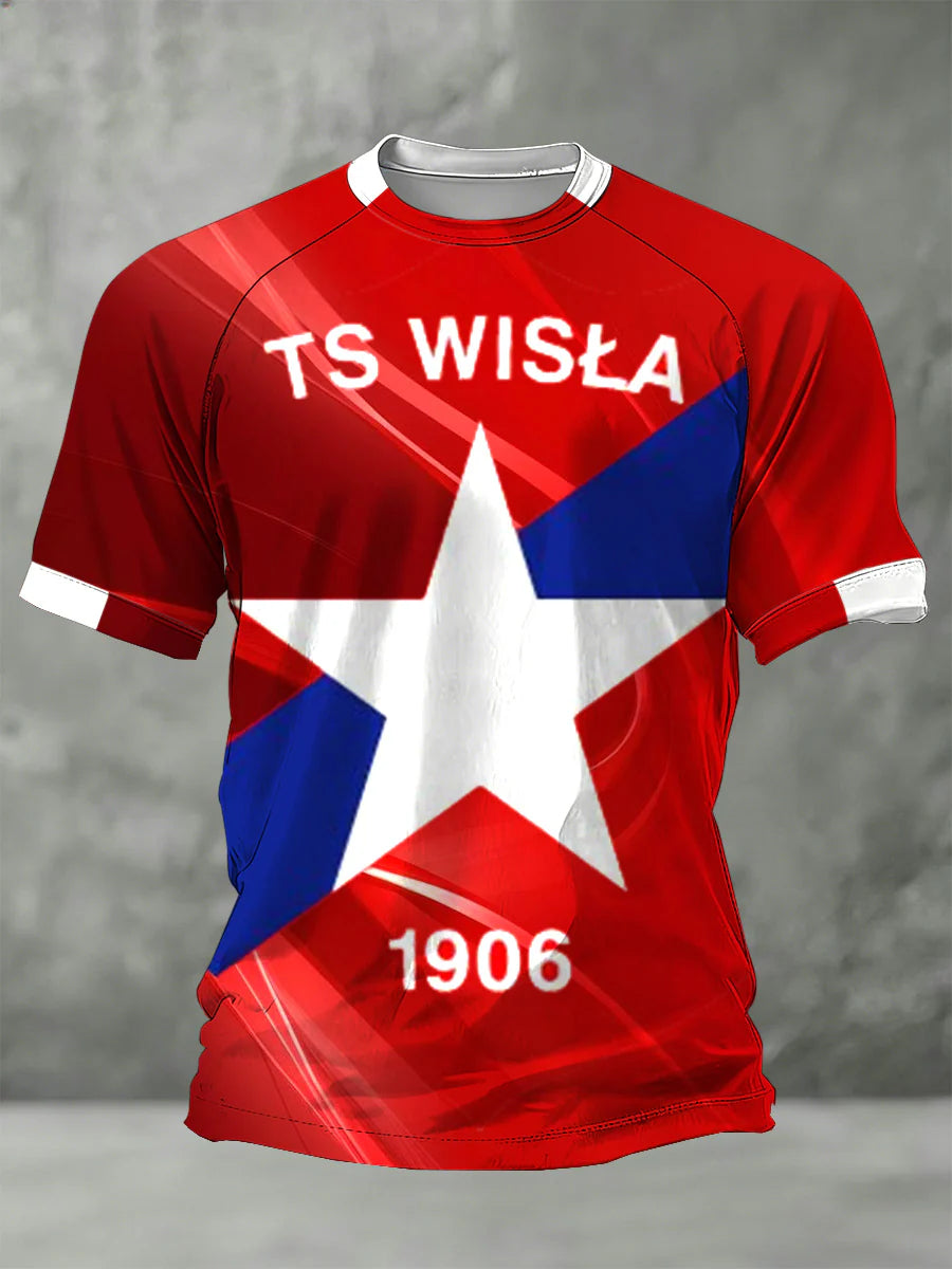 Męska polska koszulka Wisła Kraków Team Cheer Print
