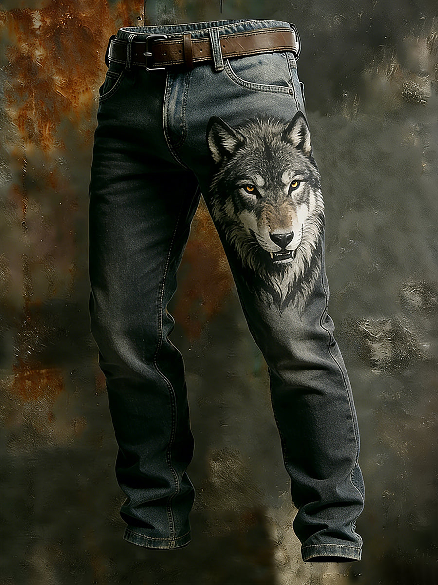 Męskie spodnie robocze retro styl biznesowy na co dzień