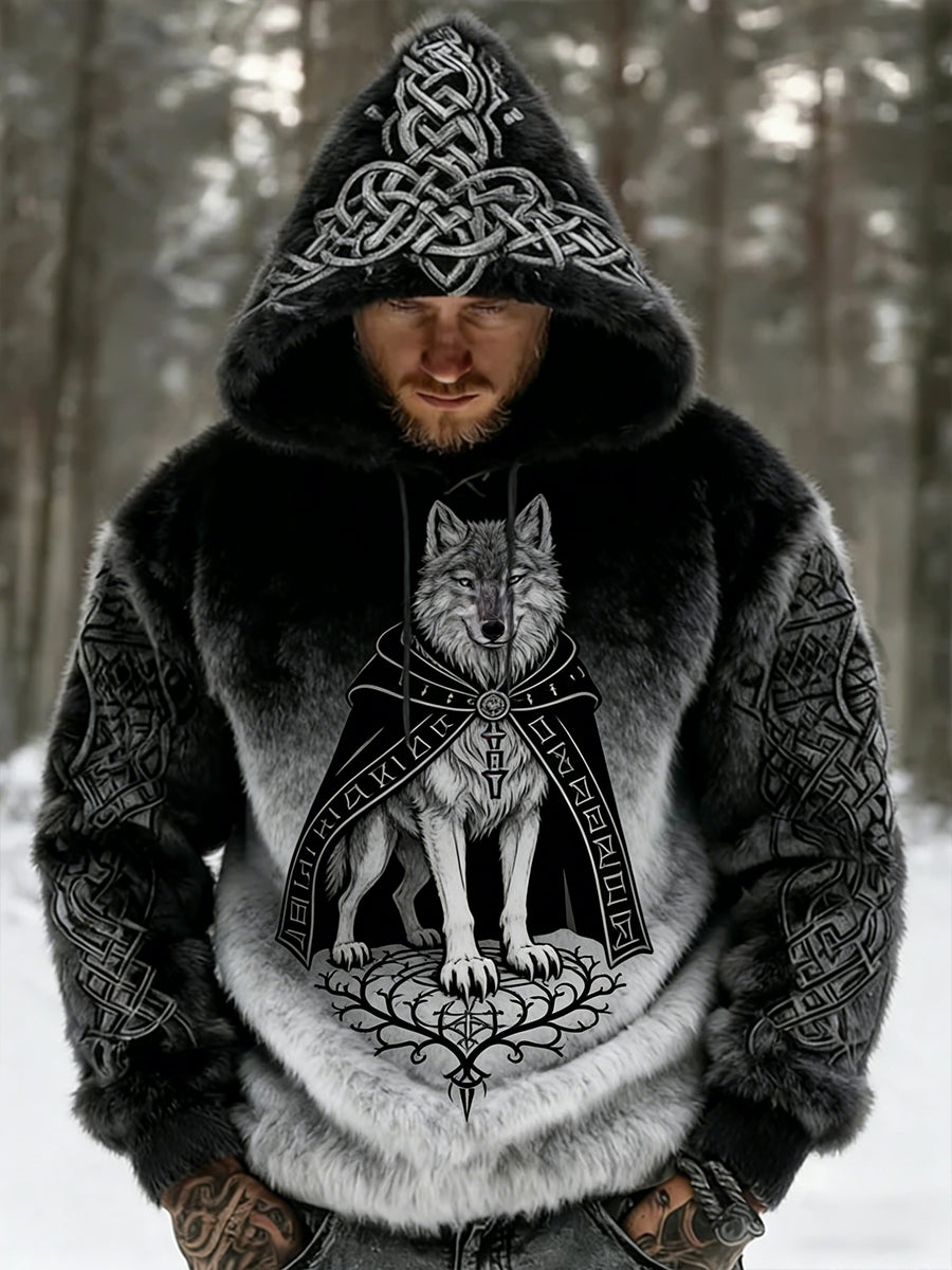 Męski Vintage Business Abstract Art Casual Top