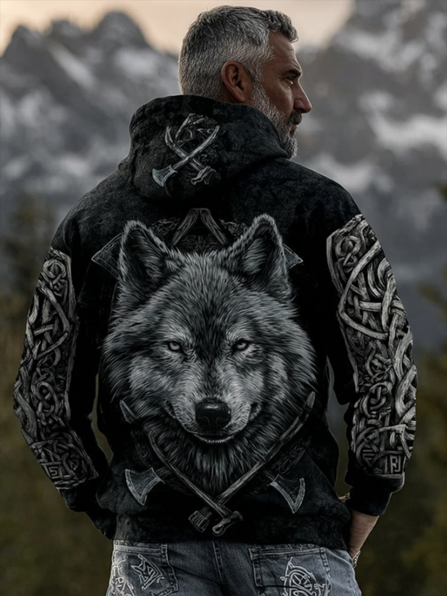 Męska bluza z kapturem Viking