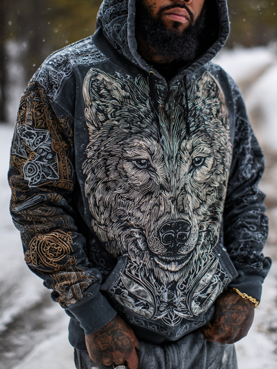 Męska bluza z kapturem Viking