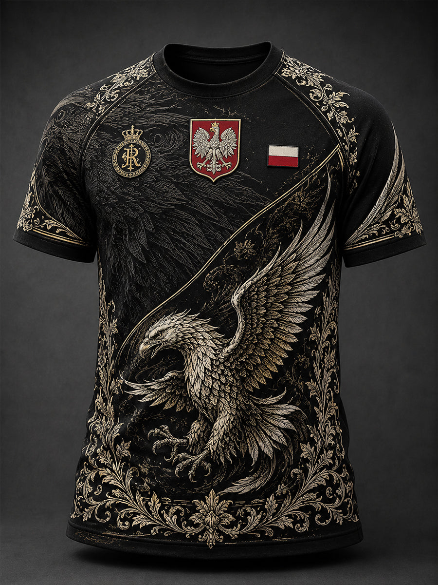 Męski polski t-shirt z krótkim rękawem