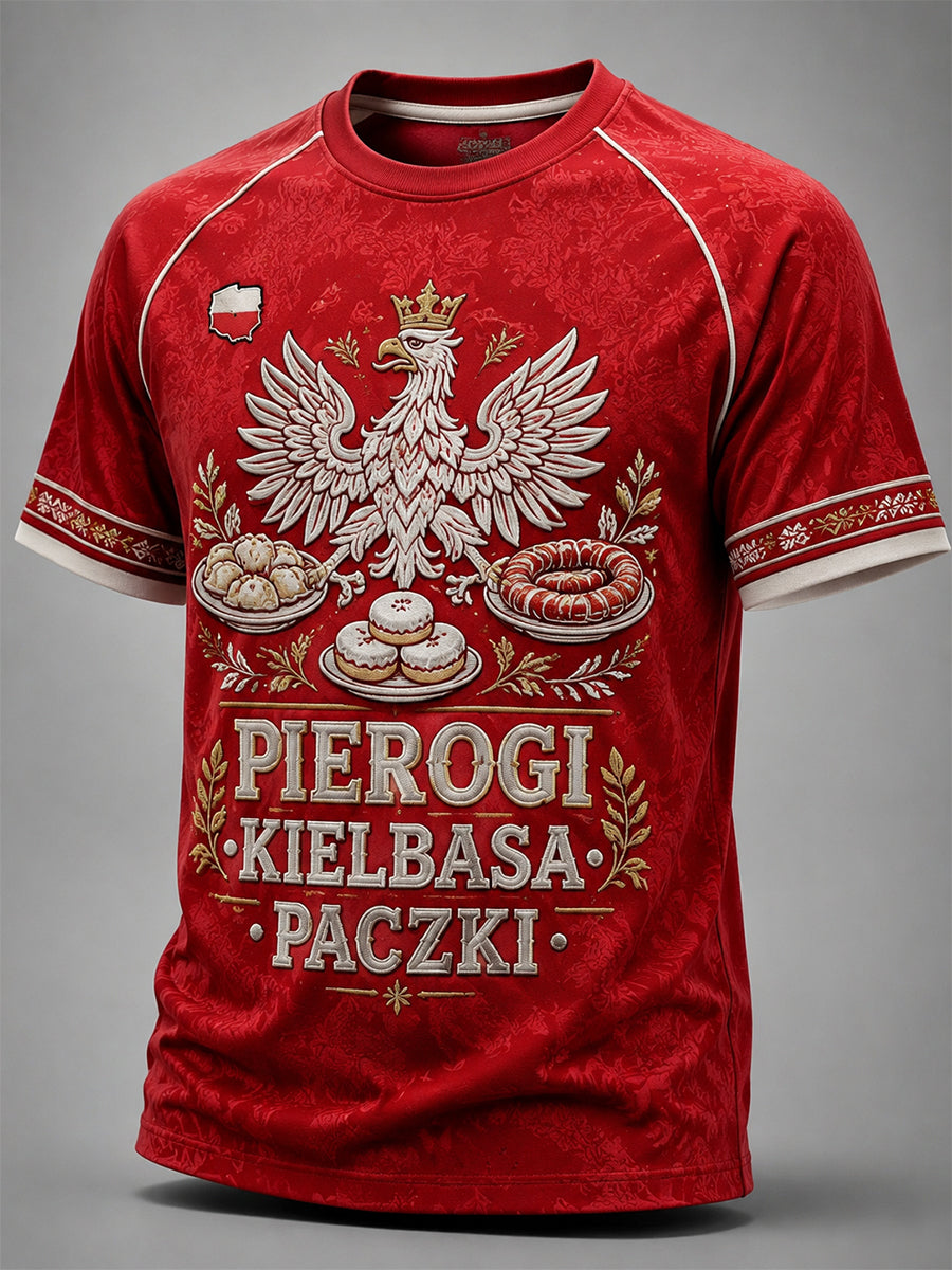 Męski polski t-shirt z krótkim rękawem