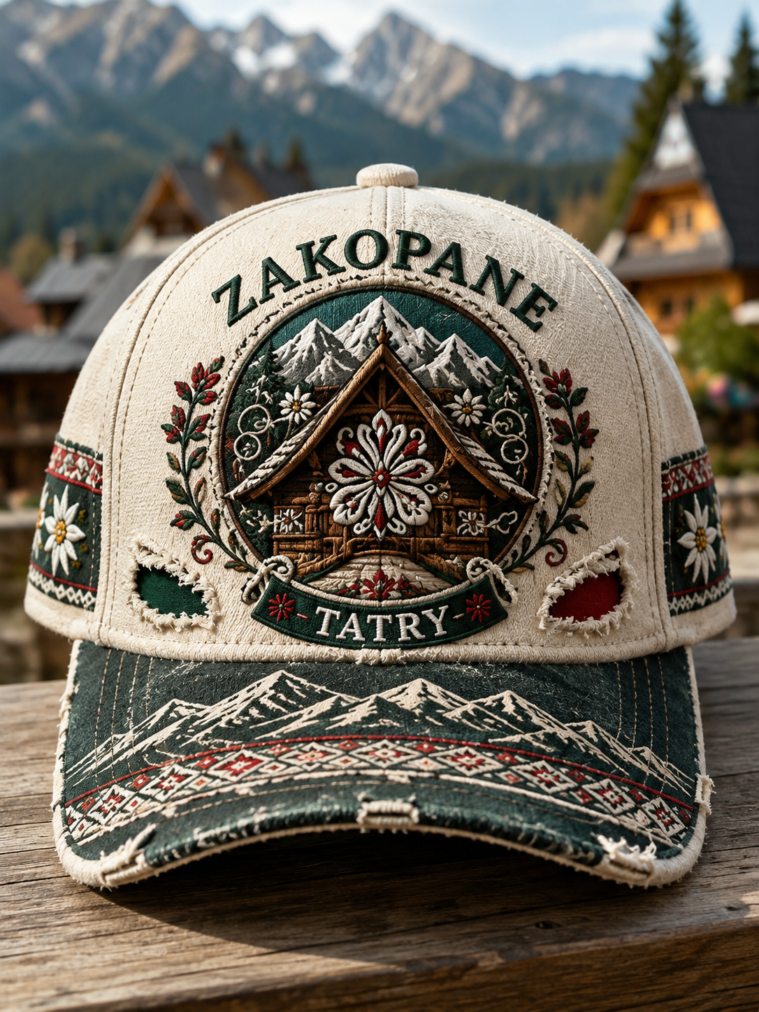 Czapka unisex z motywem Gór Zakopanych w Polsce