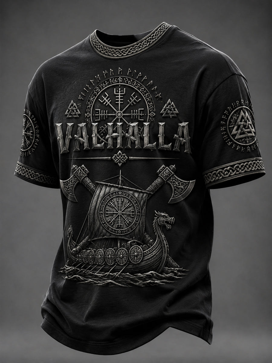Męski T-shirt z nadrukiem Valhalla