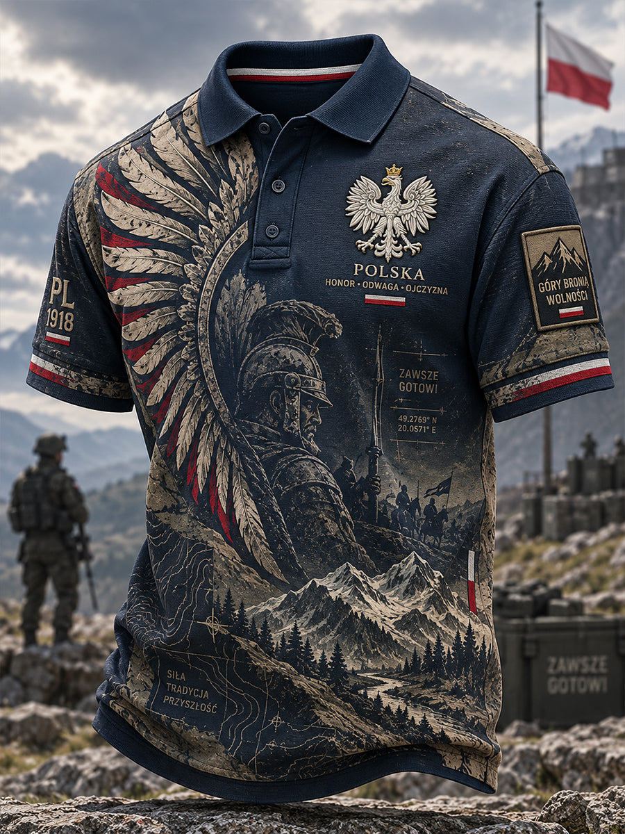Koszulka polo męska Polska Kultura Wojskowa