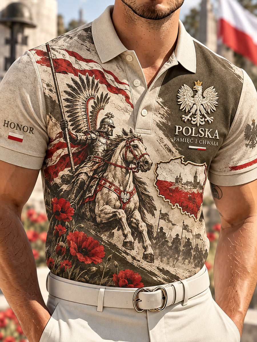 Męska koszula wojskowa polska z krótkim rękawem
