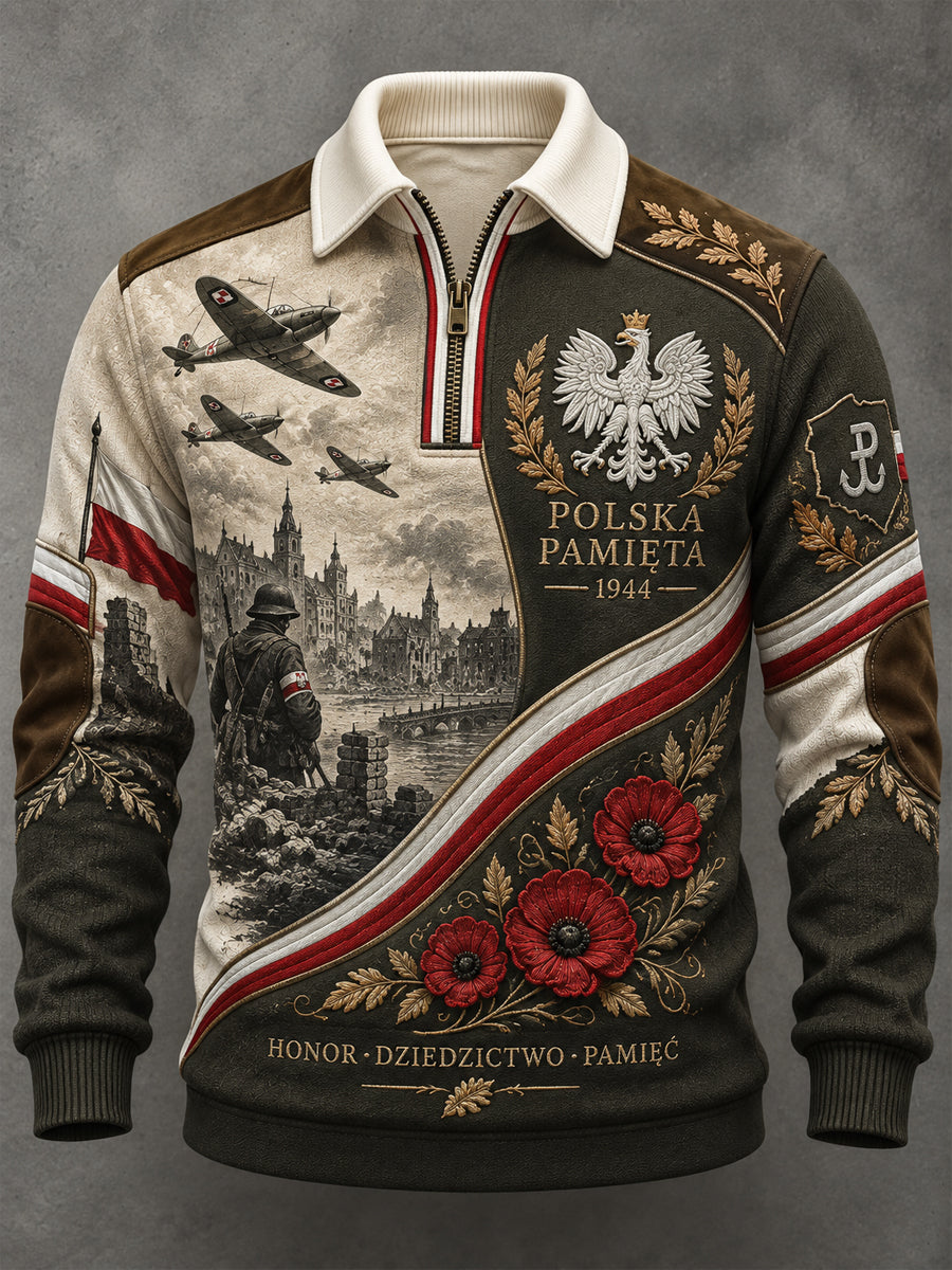 Bluza z polskim pomnikiem wojskowym