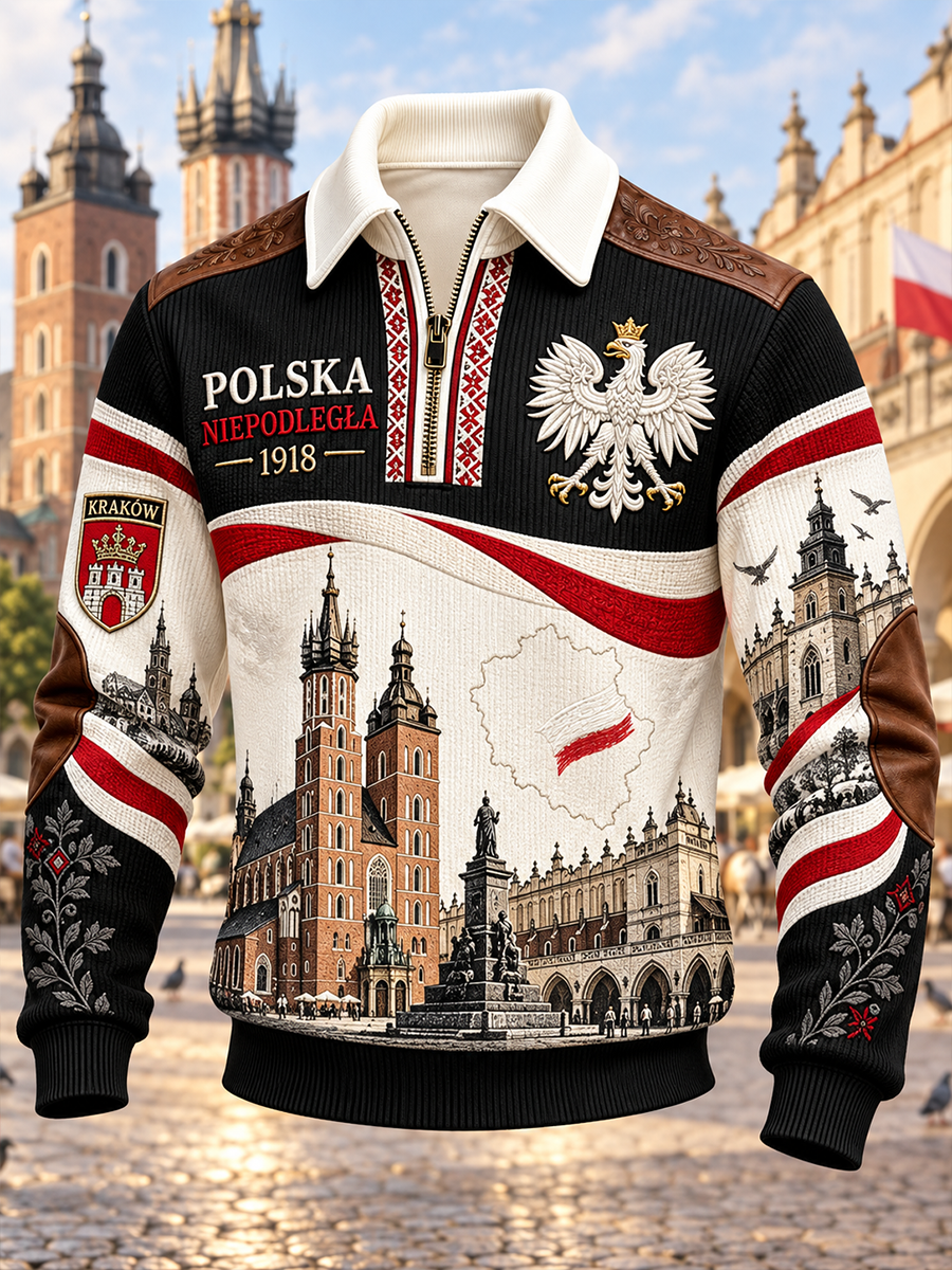 Męska bluza z kapturem z okazji Dnia Niepodległości
