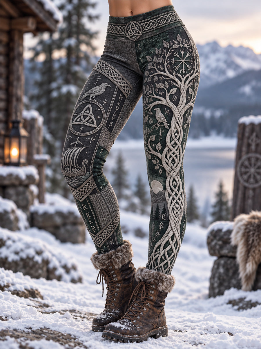 Damskie legginsy Viking Art Velvet
