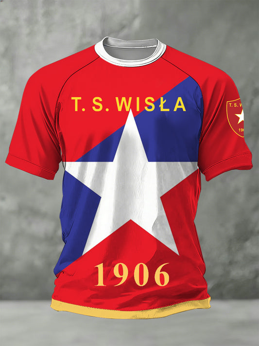 Męska polska koszulka Wisła Kraków Team Cheer Print