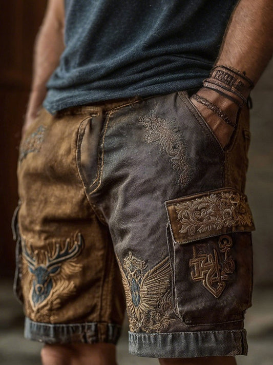 Męskie spodenki western elk