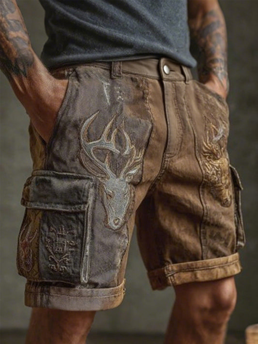 Męskie spodenki western elk