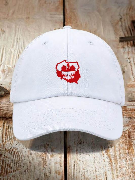 Kapelusz z nadrukiem unisex z polską flagą