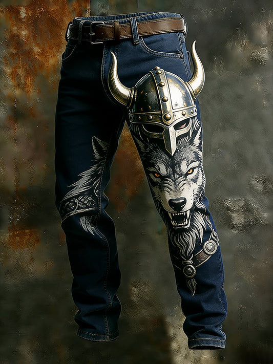 Męskie spodnie robocze retro styl biznesowy na co dzień