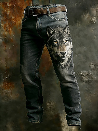 Męskie spodnie robocze retro styl biznesowy na co dzień