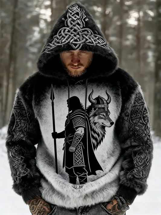 Męski Vintage Business Abstract Art Casual Top