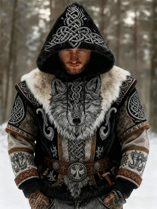 Męski Vintage Business Abstract Art Casual Top