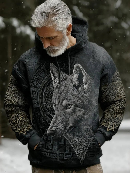 Męska bluza z kapturem Viking