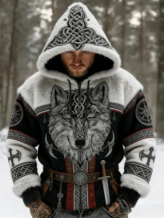 Męski Vintage Business Abstract Art Casual Top