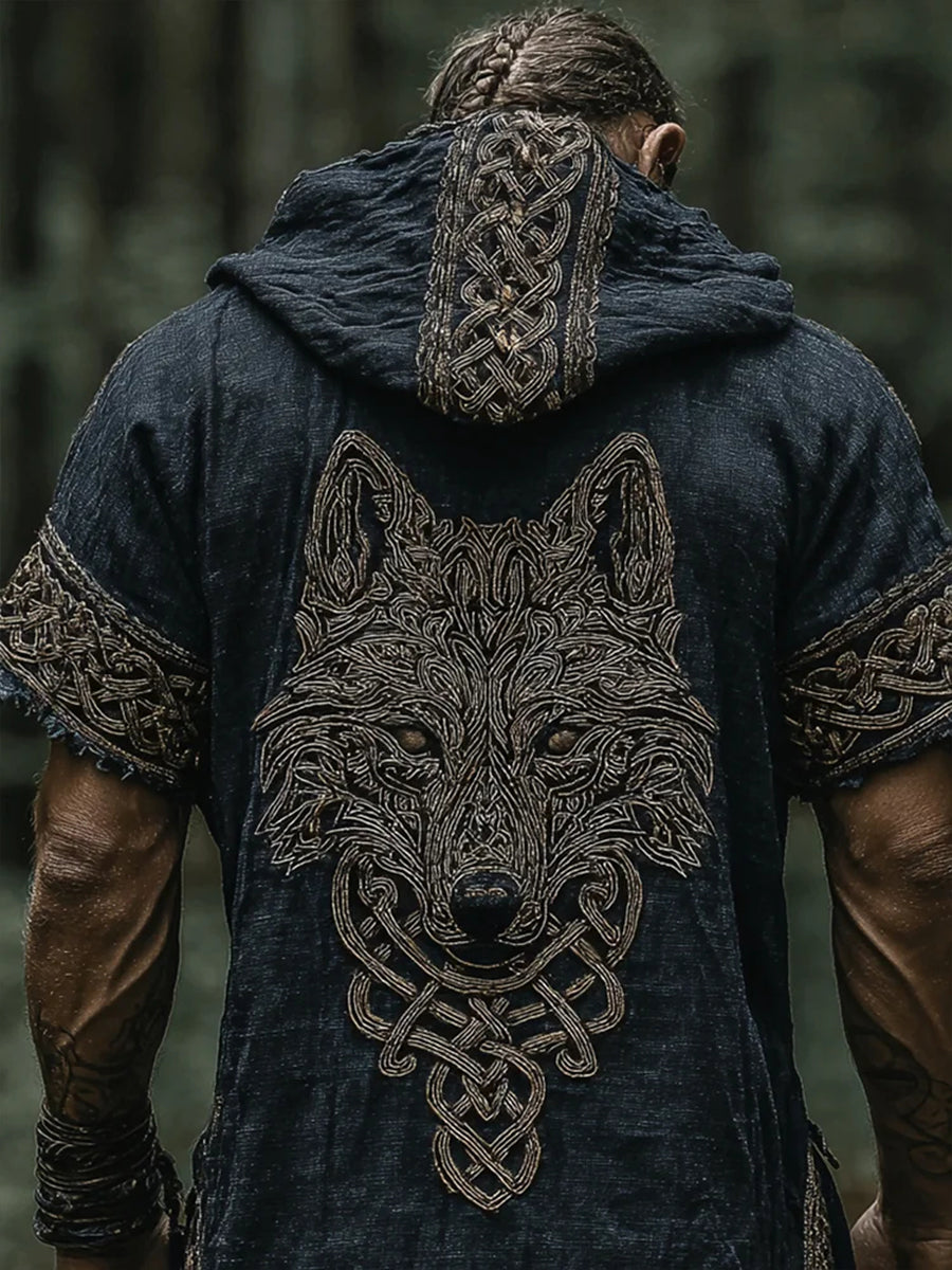 Męska koszulka z kapturem Viking