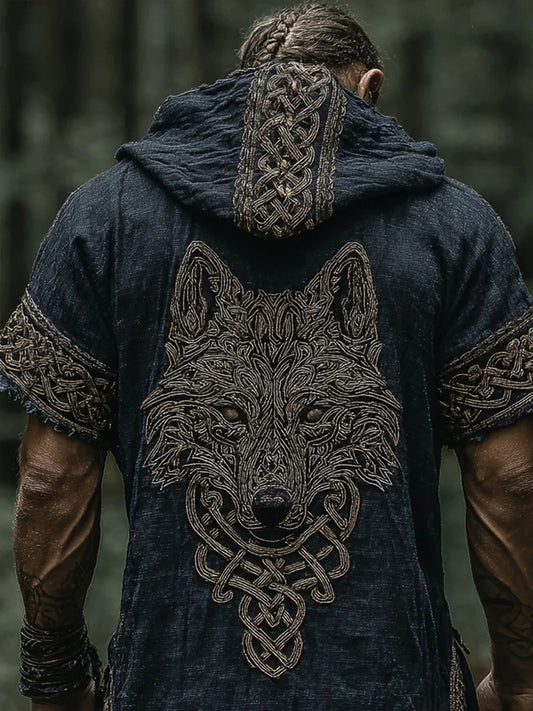 Męska koszulka z kapturem Viking