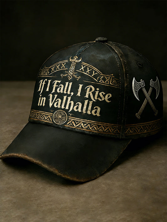 Jeśli upadę, wznoszę się w kapeluszu Viking Valhalla