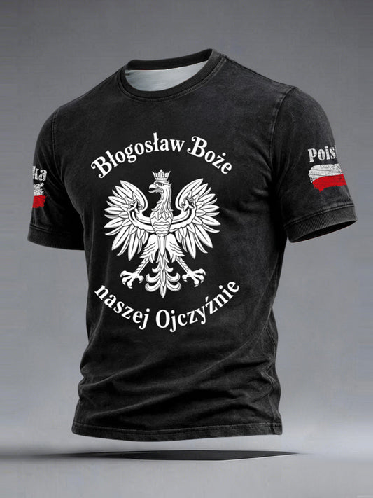 Winnowy polski orzeł sztuka codzienny t-shirt