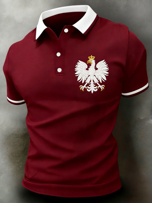 Męska koszulka polo o tematyce polskiej z nadrukiem National Bird
