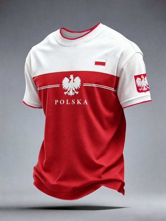 Męski t-shirt Polska