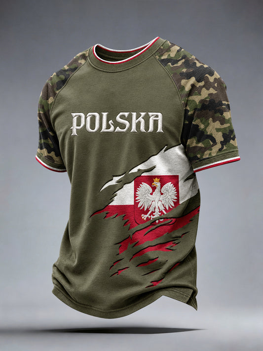 Męski t-shirt Polska