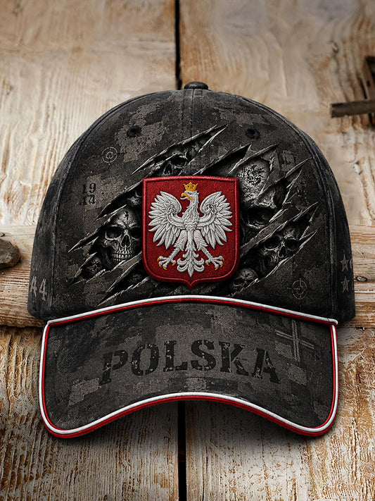 Kapelusz kamuflaż męski w stylu vintage