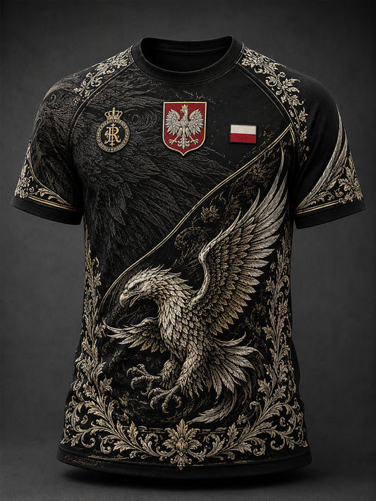 Męski polski t-shirt z krótkim rękawem