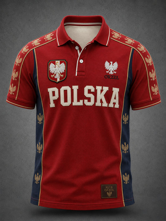 Męska koszula z krótkim rękawem z Polską