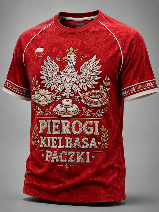 Męski polski t-shirt z krótkim rękawem