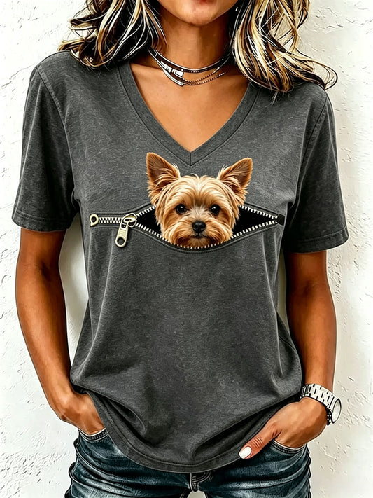 Koszulka damska Lovely Yorkshire Terrier