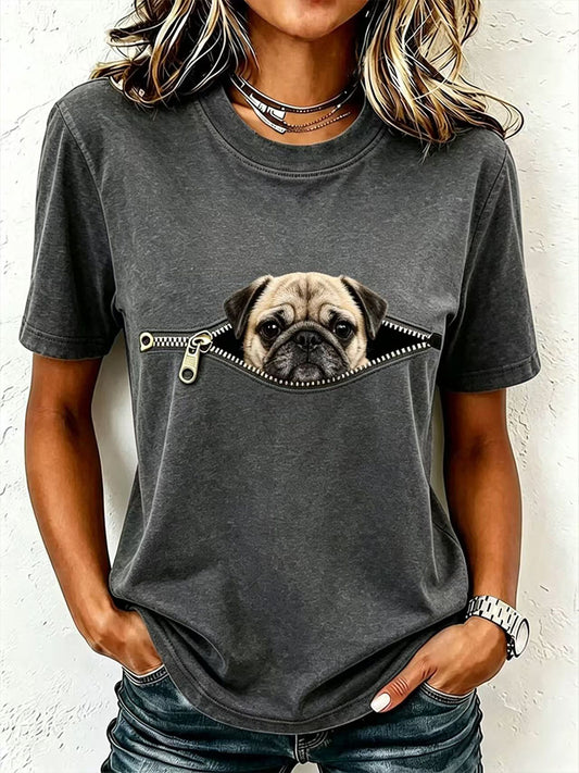 Damska koszulka Lovely Pug