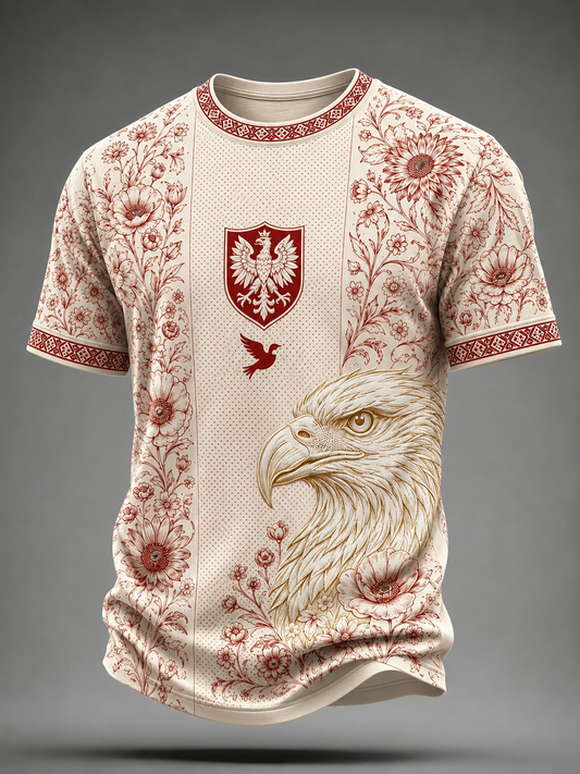 Koszulka męska Polska z krótkim rękawem