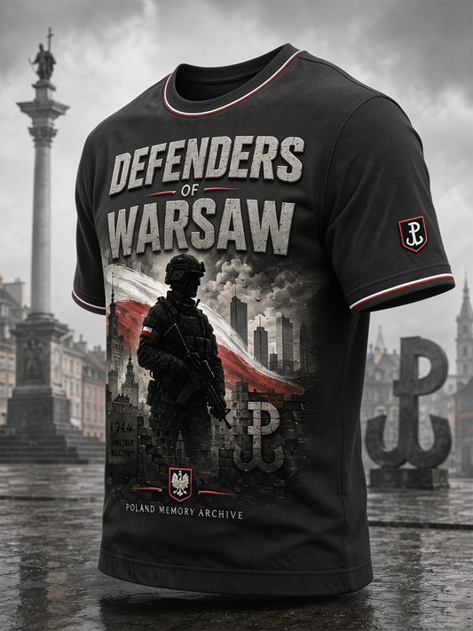 Męski t-shirt wojskowy polskich sił zbrojnych z krótkim rękawem