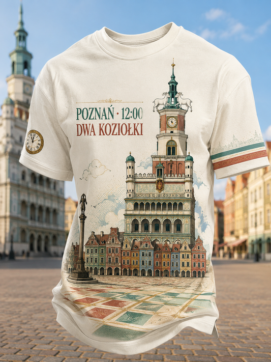 Męska koszulka z krótkim rękawem Polski City
