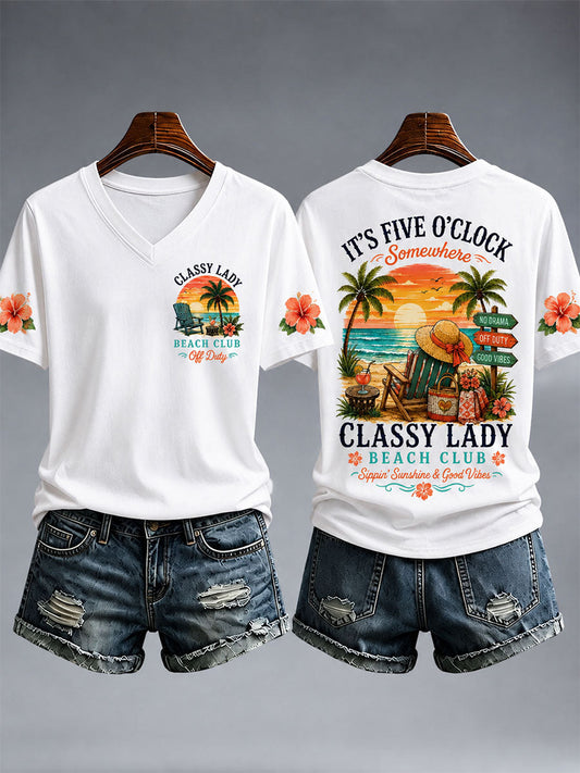 Kobiecy elegancki t-shirt klubu Bbach