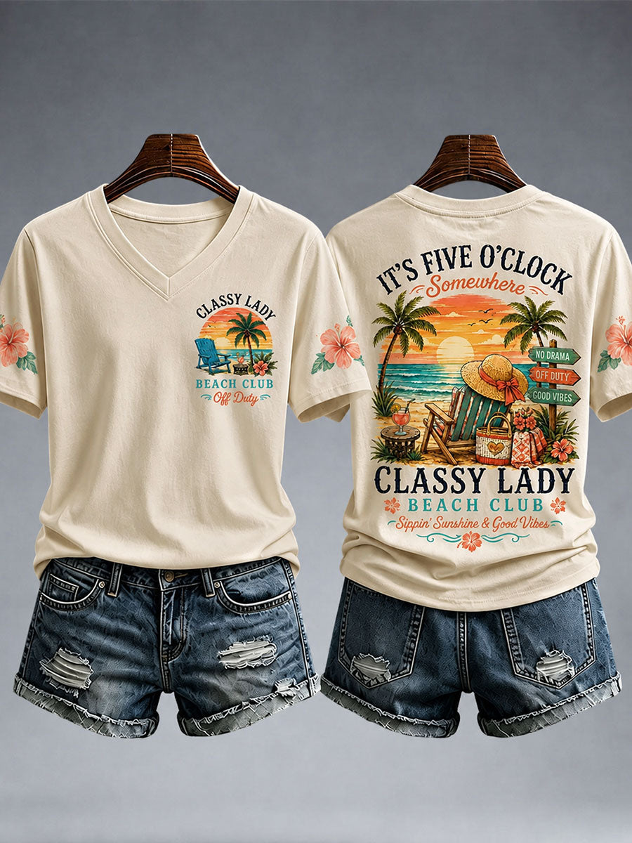 Kobiecy elegancki t-shirt klubu Bbach