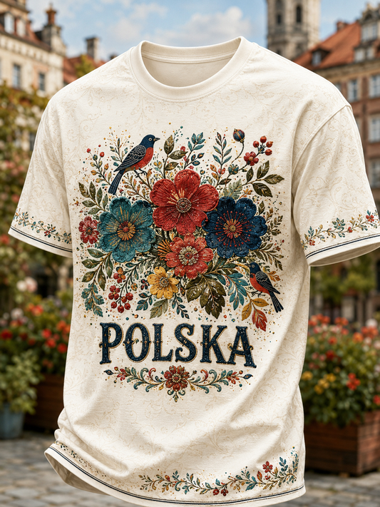 Koszulka męska Polska z krótkim rękawem