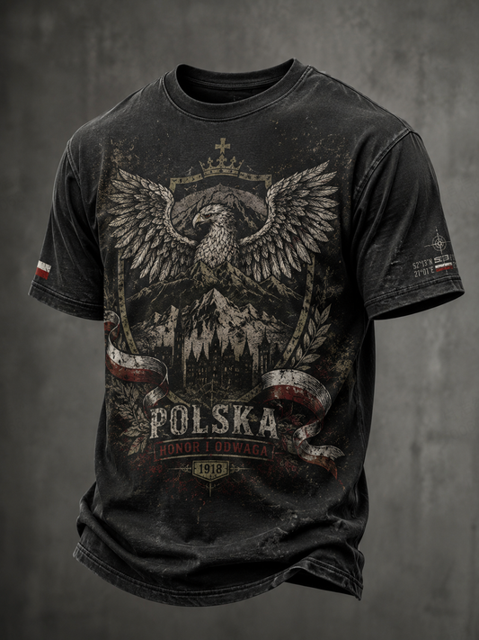 Męska koszulka z krótkim rękawem Wojska Polskiego