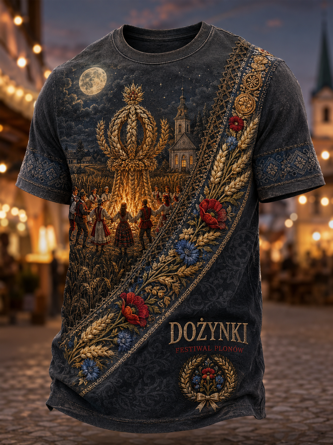 Męska koszulka Dożynki Harvest Festival z krótkim rękawem