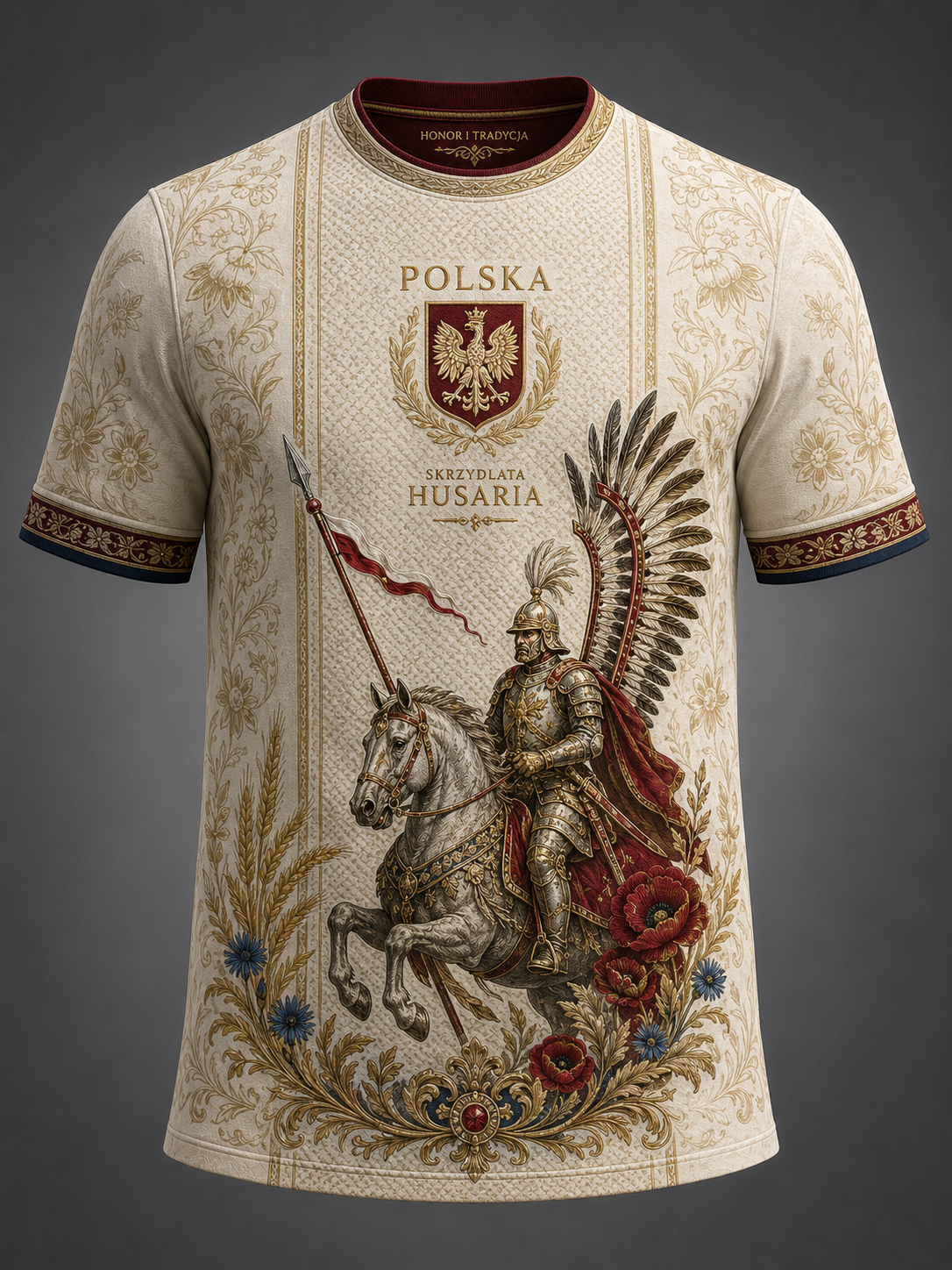 Koszulka męska z krótkim rękawem wojskowa polska