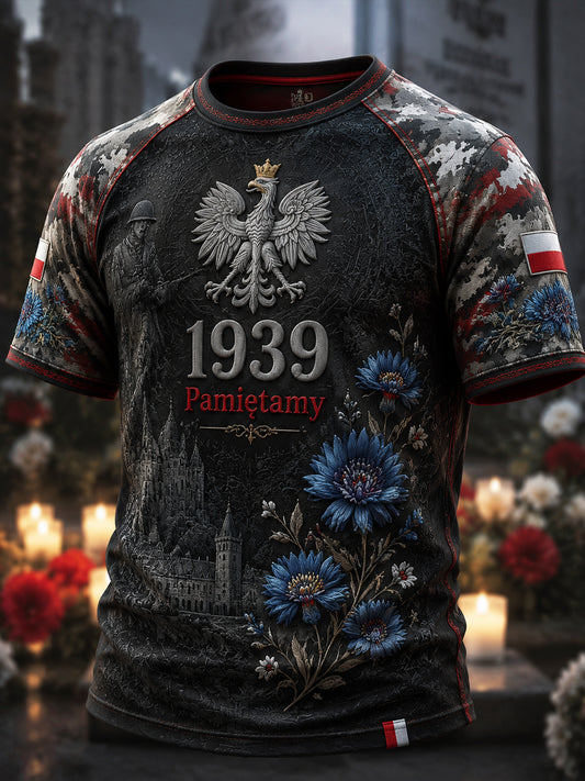 Retro 1939 Polska pamiątkowa casual T-Shirt