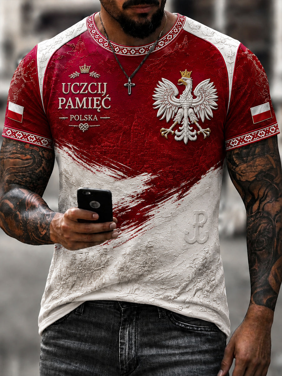 Klasyczna koszulka retro polski weteran Tribute