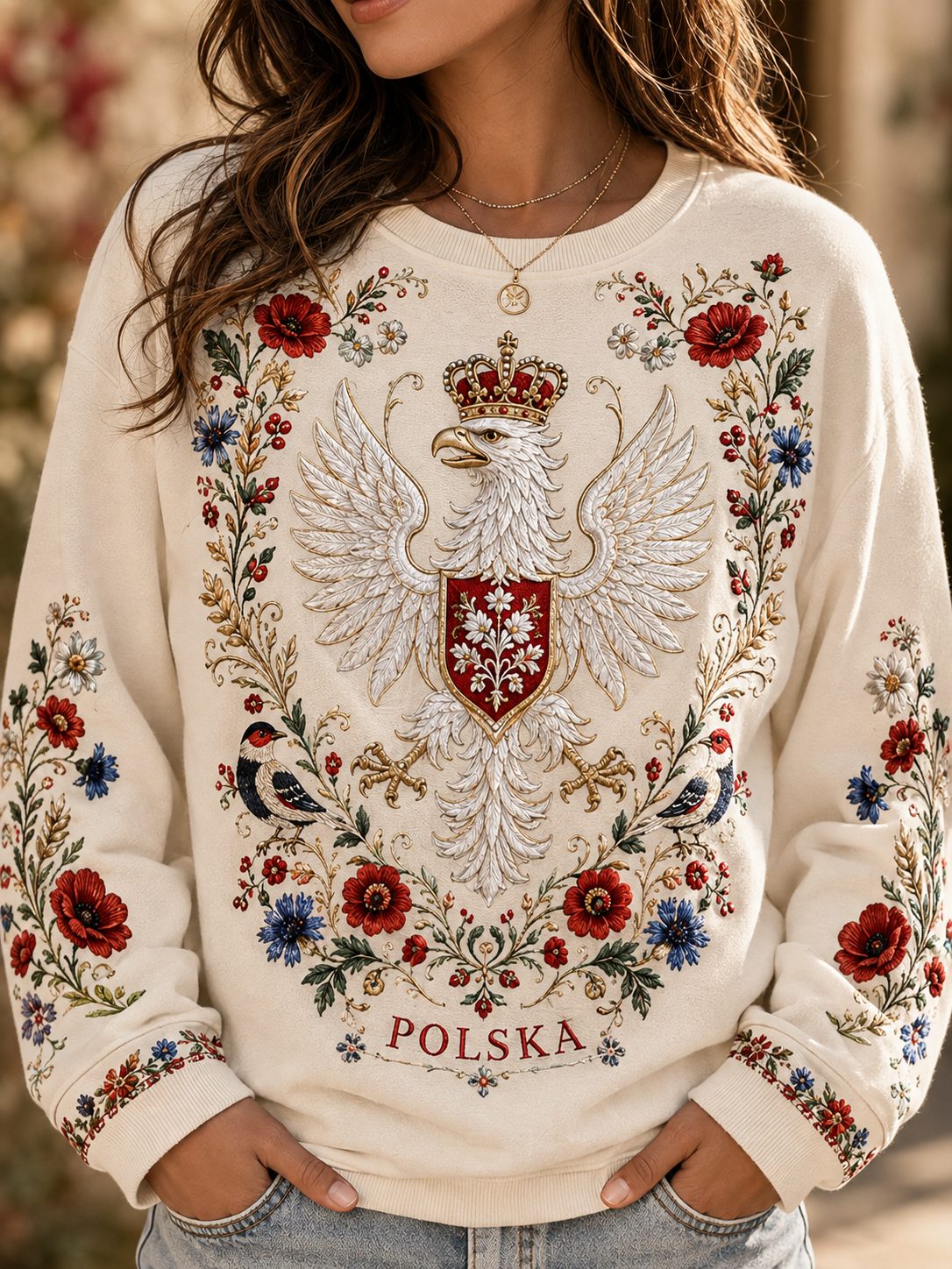 Bluza z rękawem raglanowym Polska
