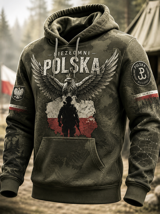 Męska bluza wojskowa polskiej armii z kieszeniami